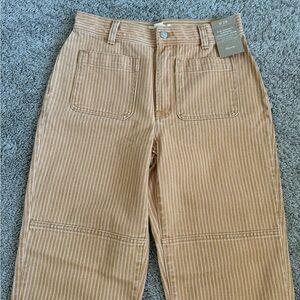 NWT Madewell Women's Straight Leg Jeans in Stripe